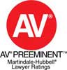 AV Rated attorney recognition